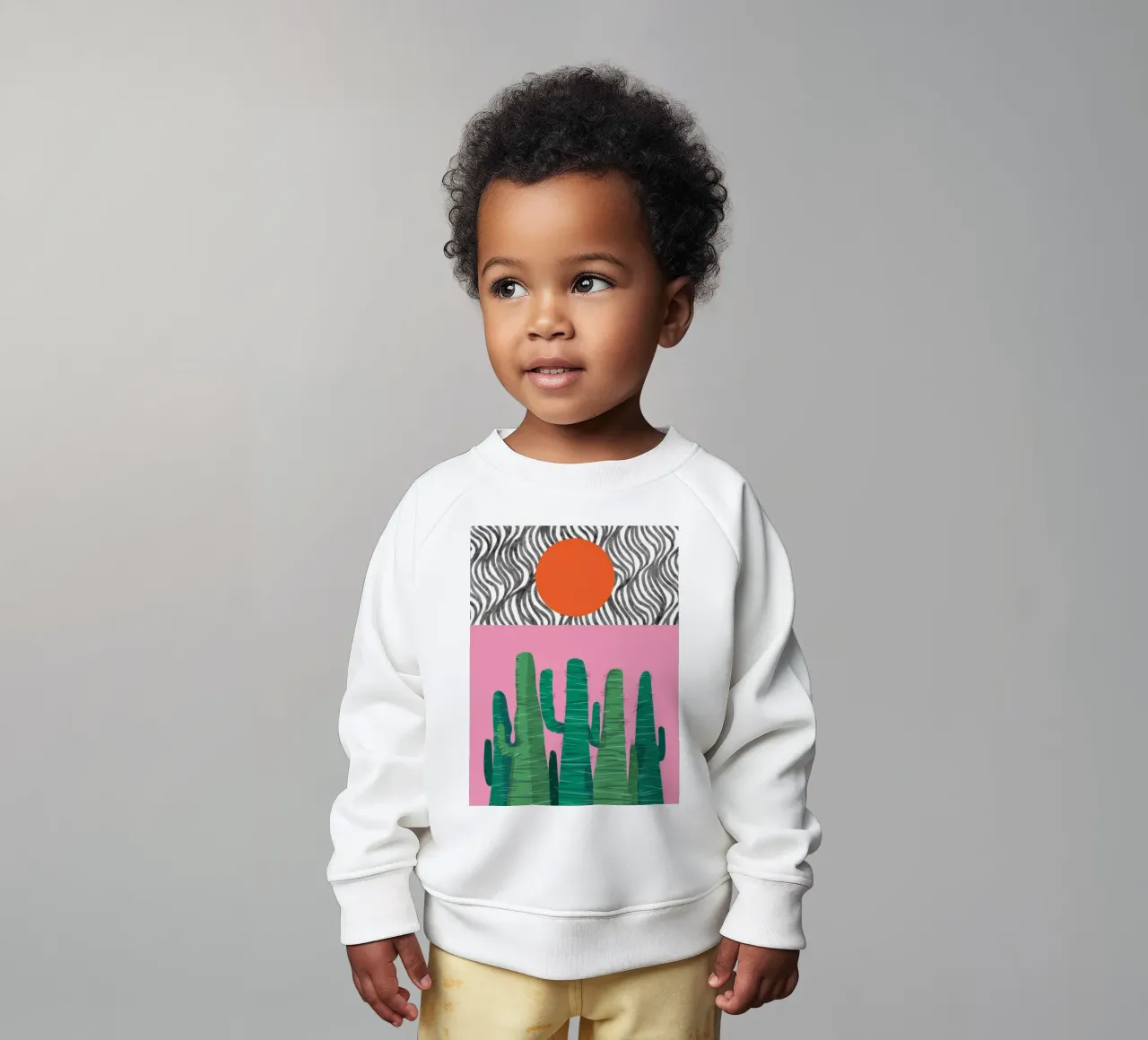 Cactus pop art felpa neonato da Frosh Pallete