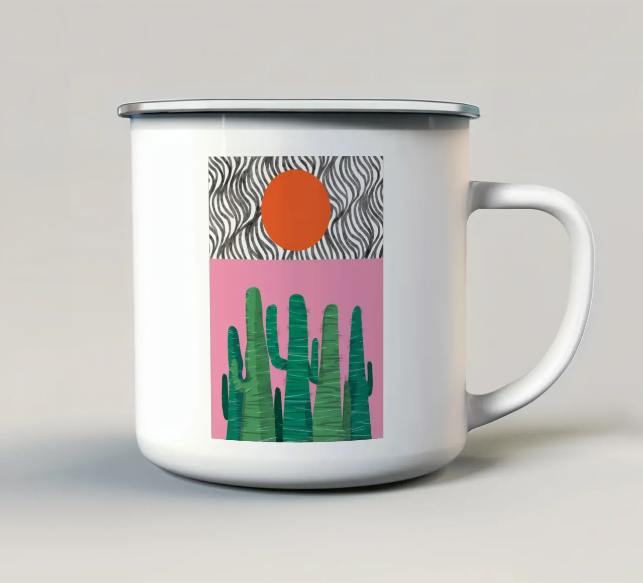 Cactus pop art tazza in smalto da Frosh Pallete