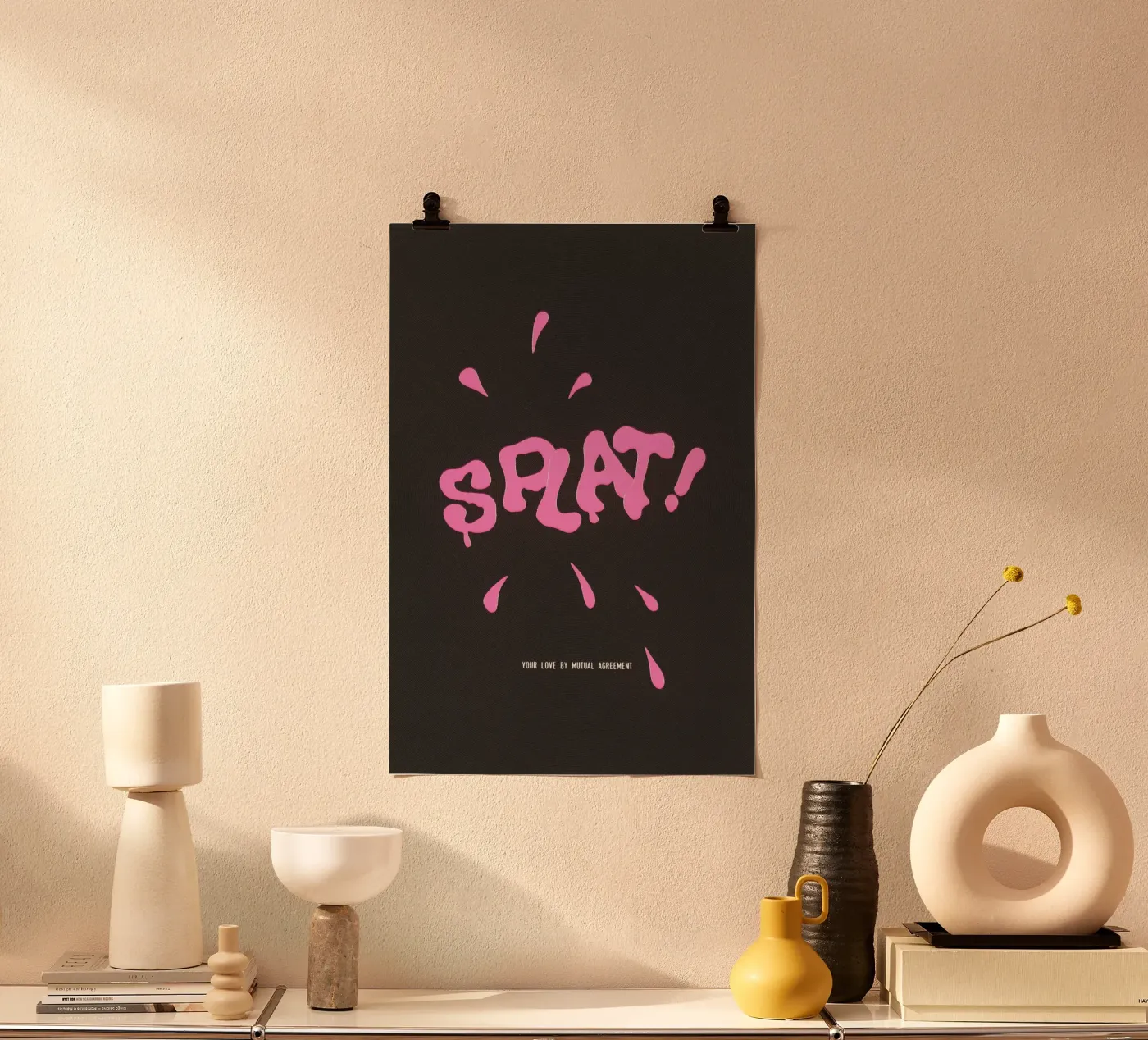 Splat Poster von Jonas Loose