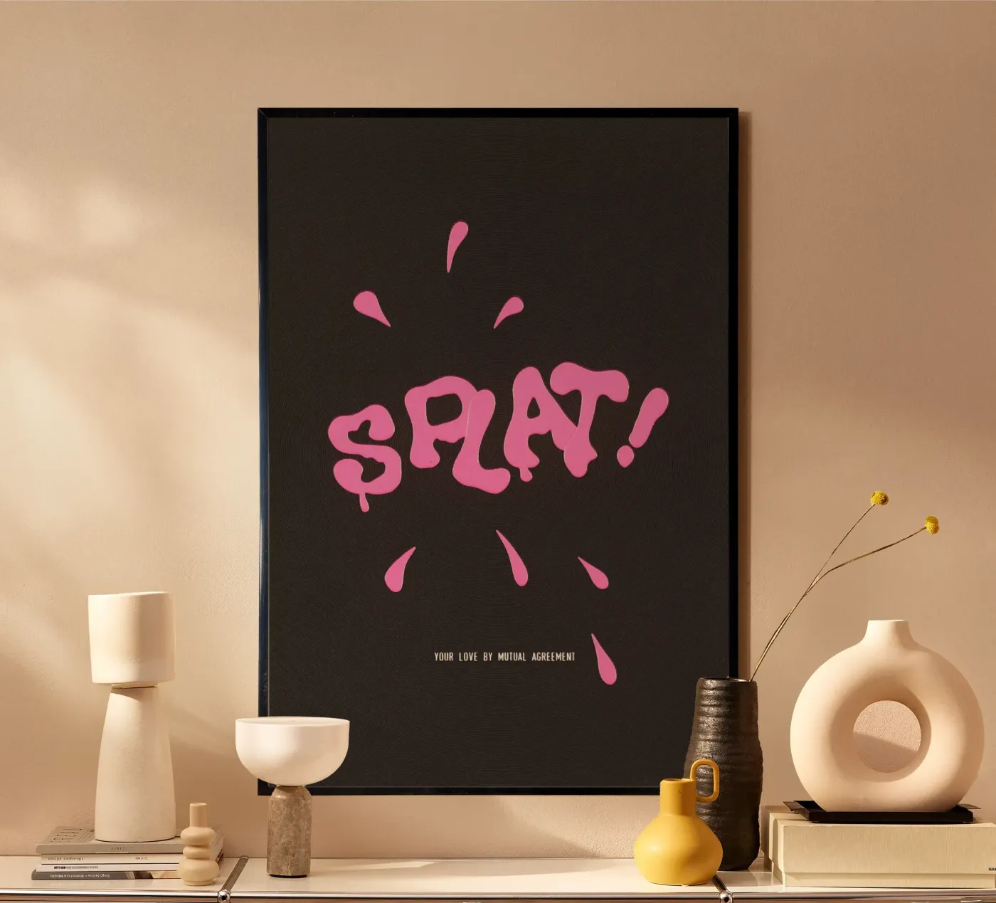 Splat Poster von Jonas Loose