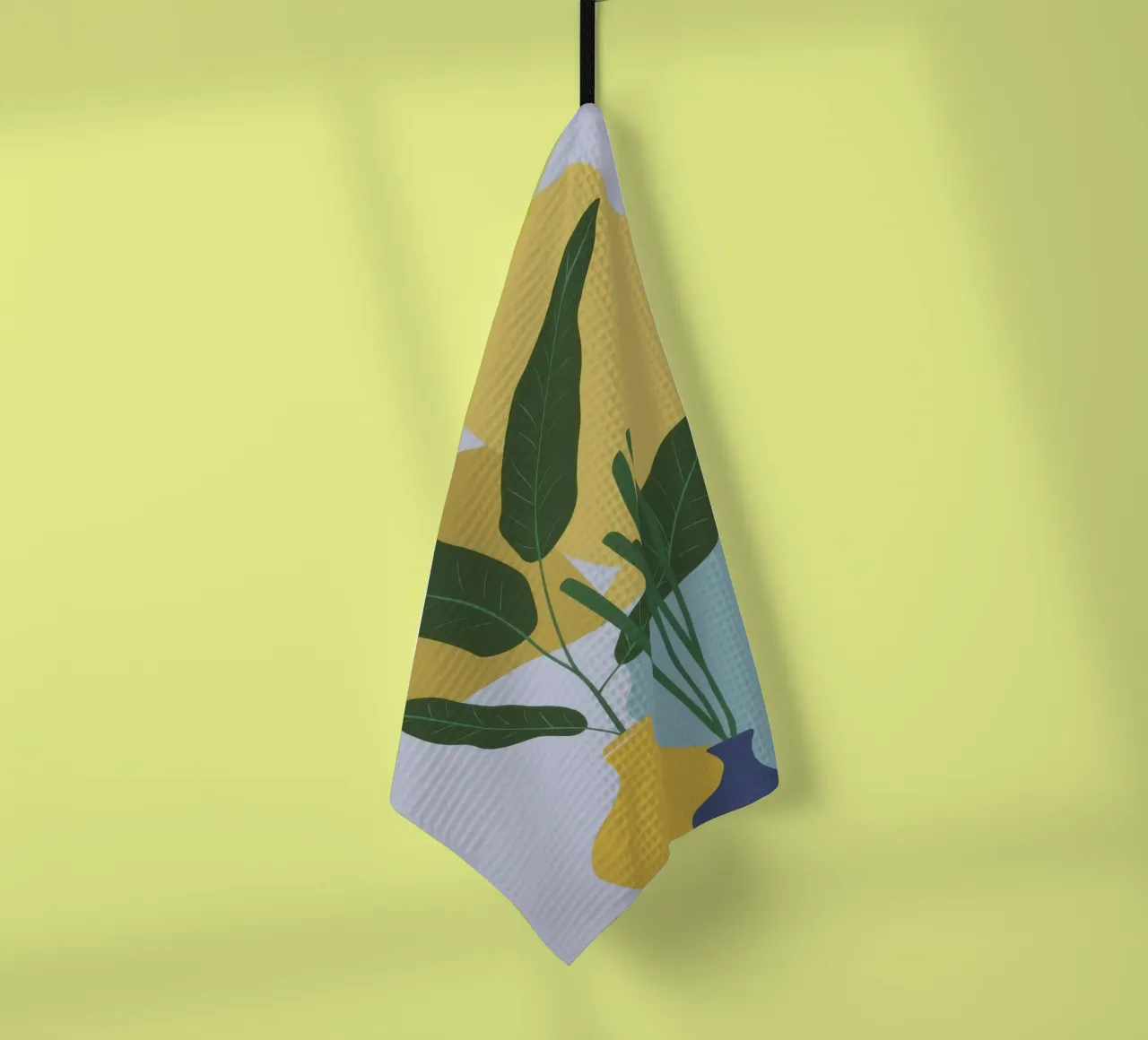Pianta in vaso minimalista canovaccio da cucina da Line Fable