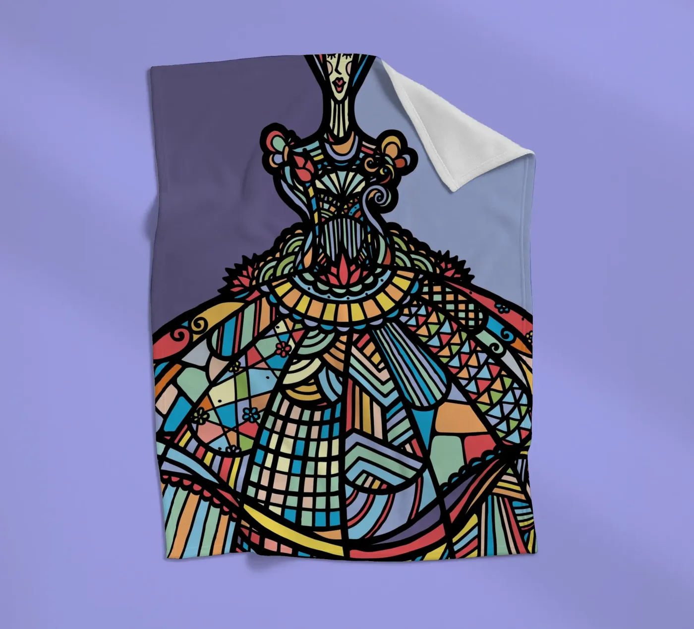 Accumulation I fleece blanket by Ninhol