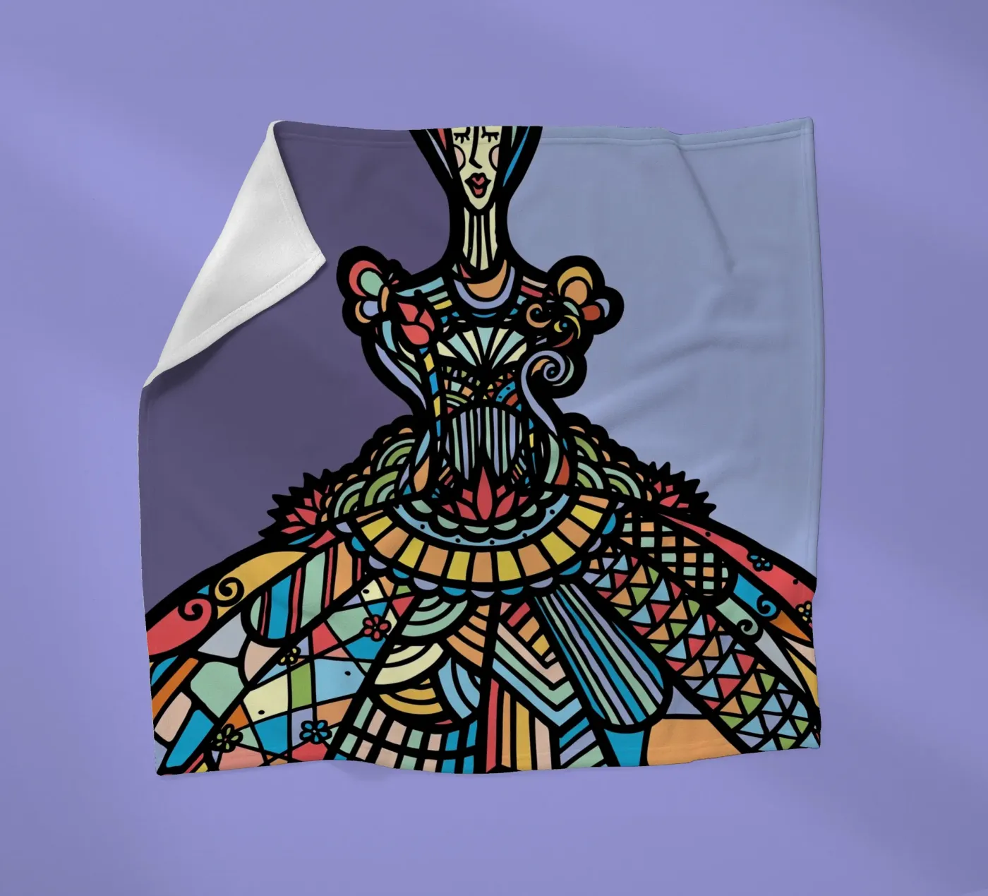 Accumulation I fleece blanket by Ninhol