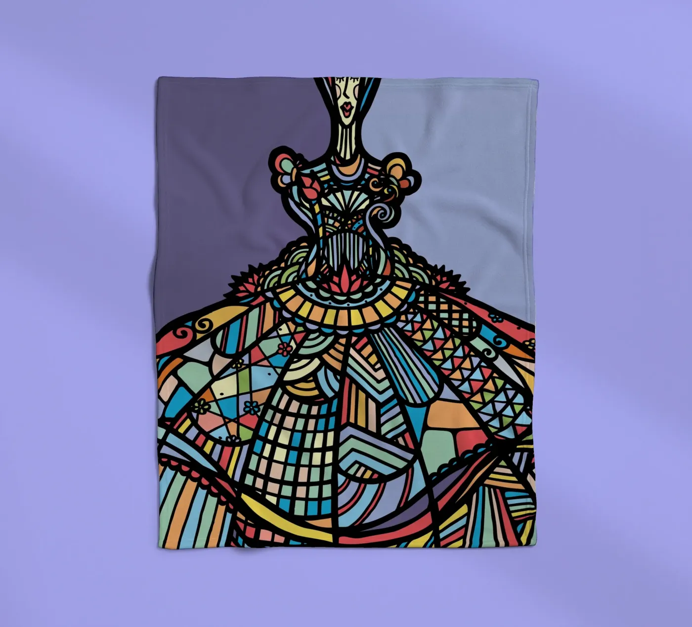 Accumulation I fleece blanket by Ninhol
