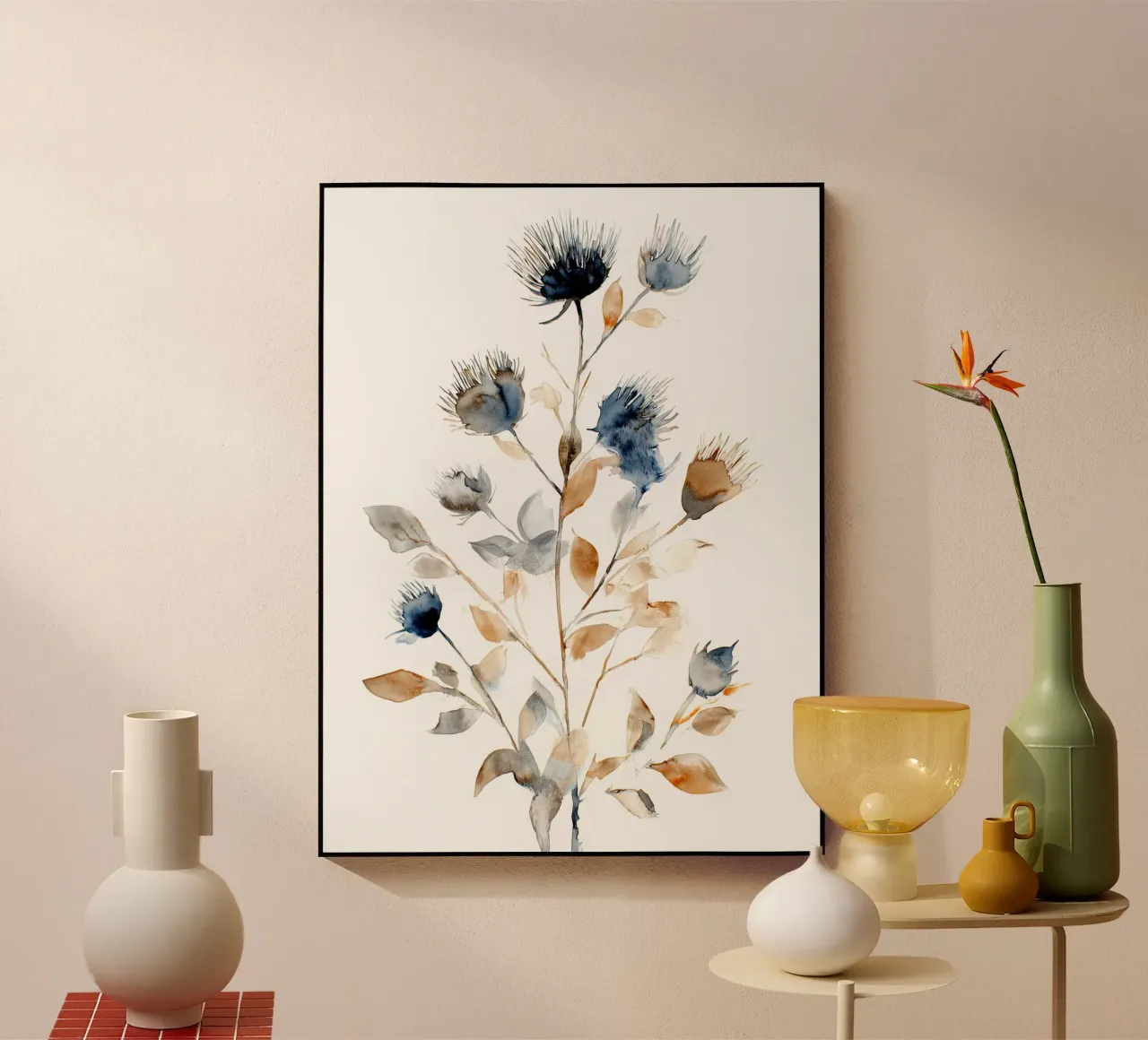 Cardo e fumo plexiglass da Sophia Calder Studio