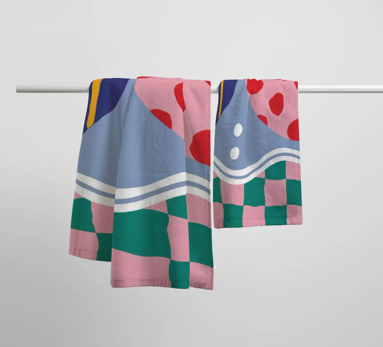 Playful Pattern Mix towel by Line Fable