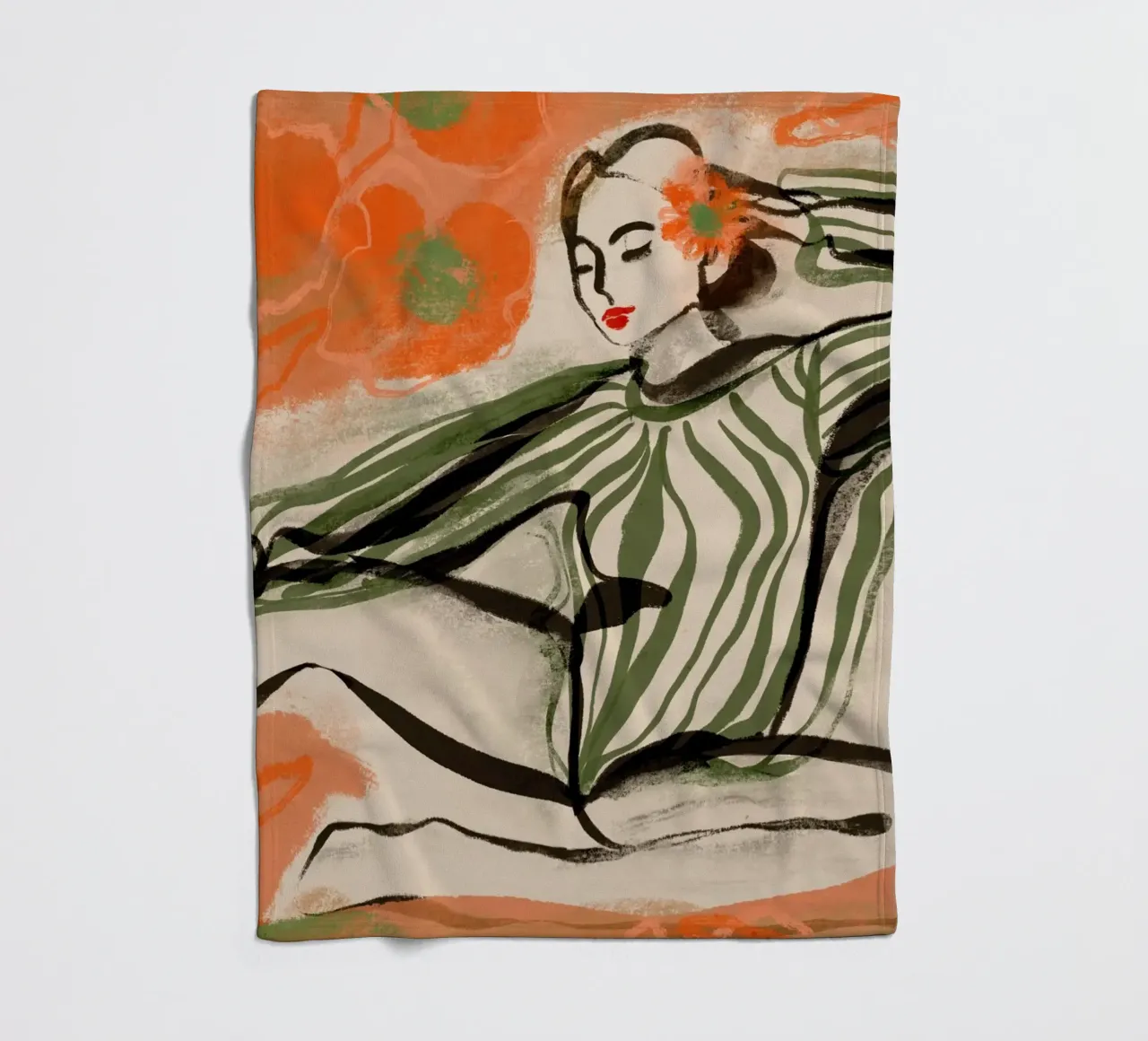 Posing Dancer Fleecedecke von treechild