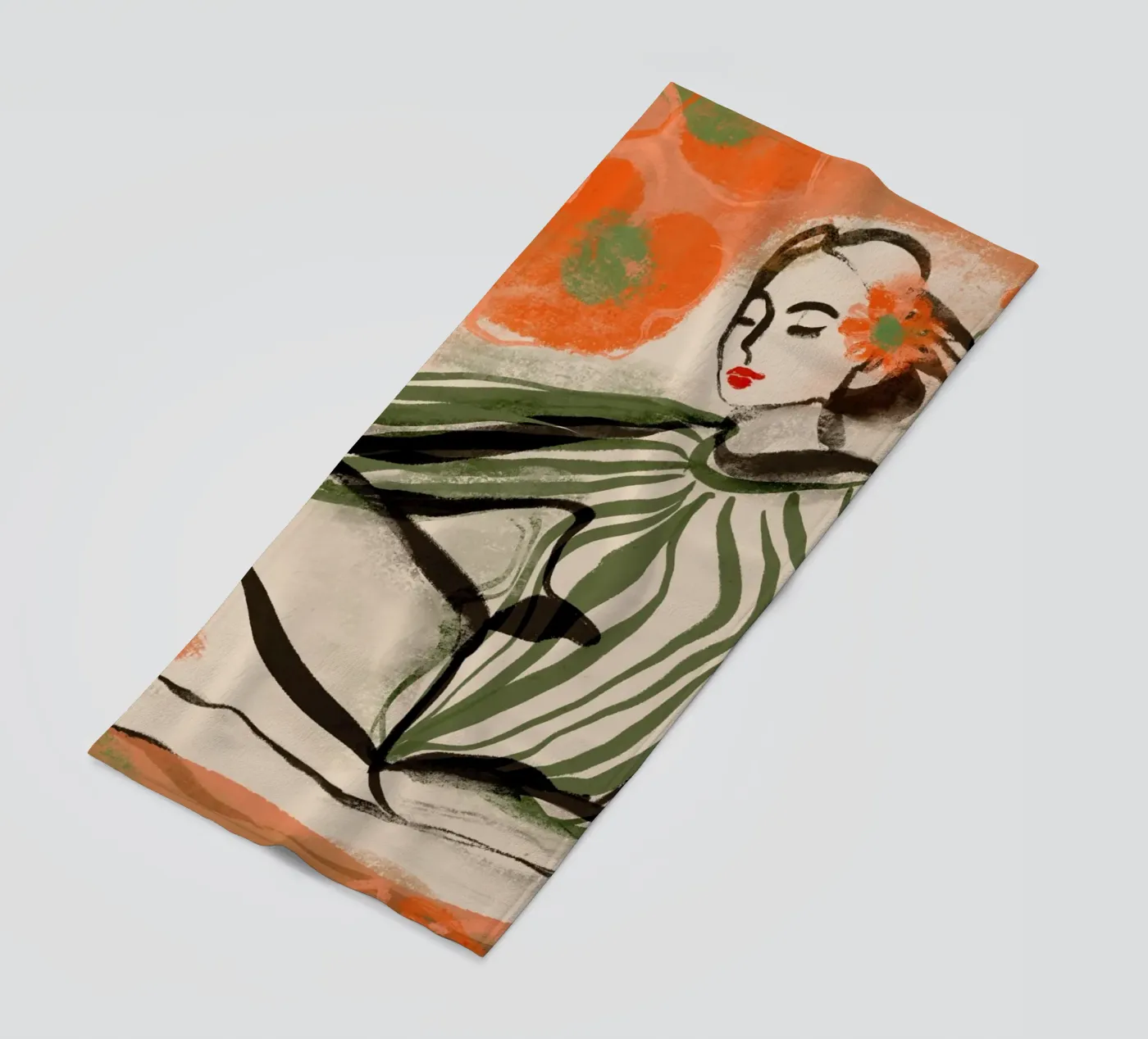 Posing Dancer beach towel by treechild