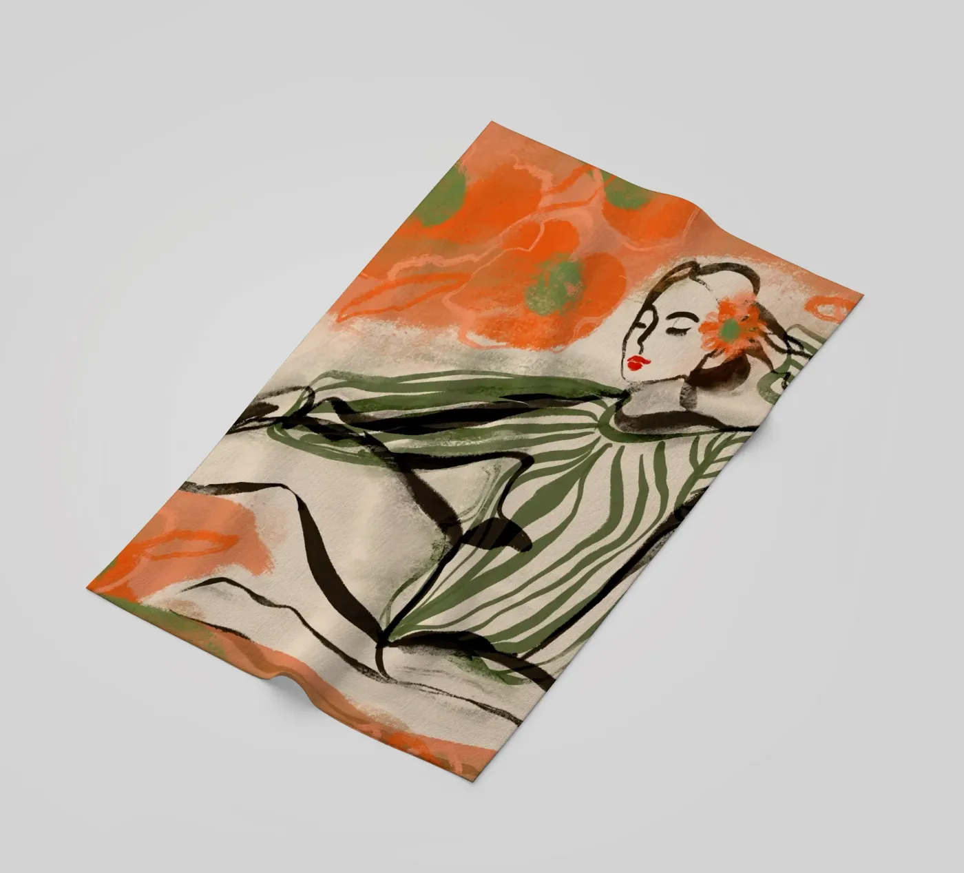 Posing Dancer beach towel by treechild