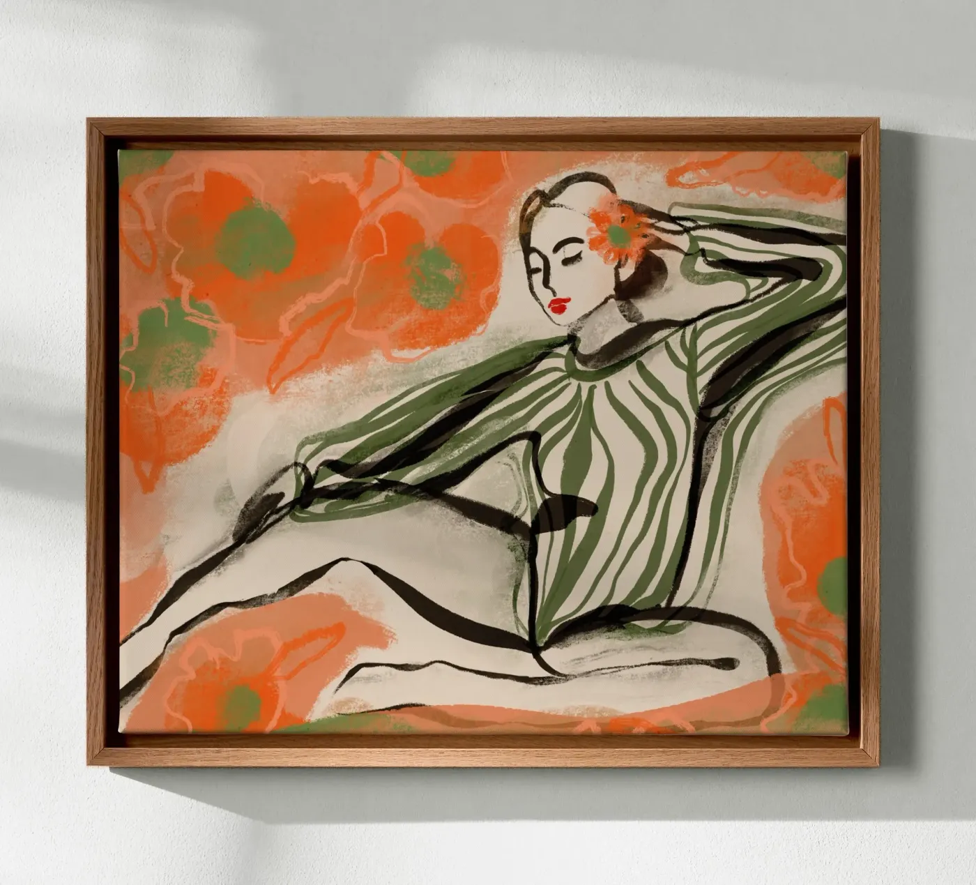 Posing Dancer canvas van treechild