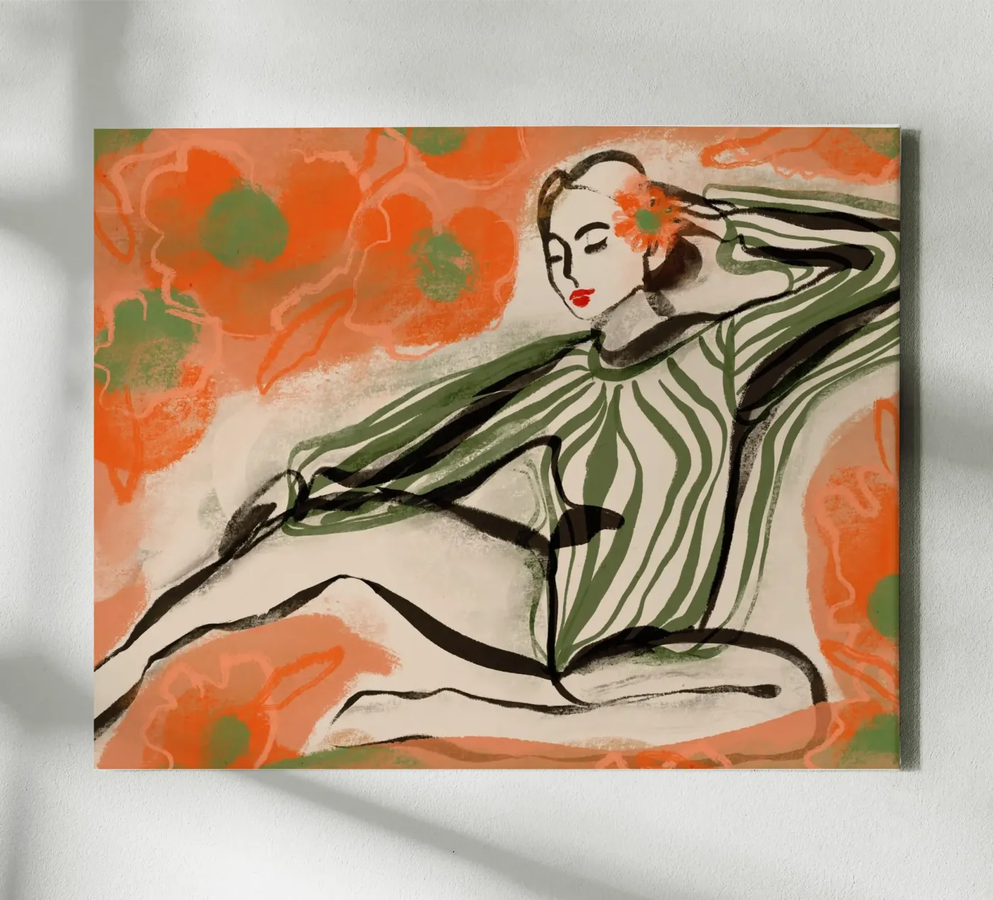 Posing Dancer canvas van treechild