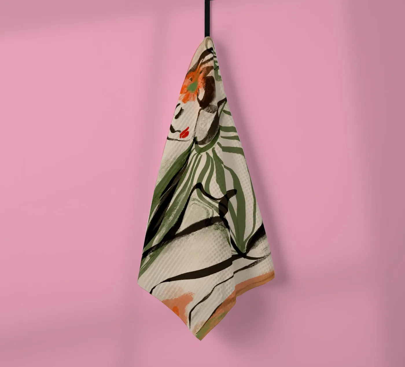 Posing Dancer tea towel by treechild