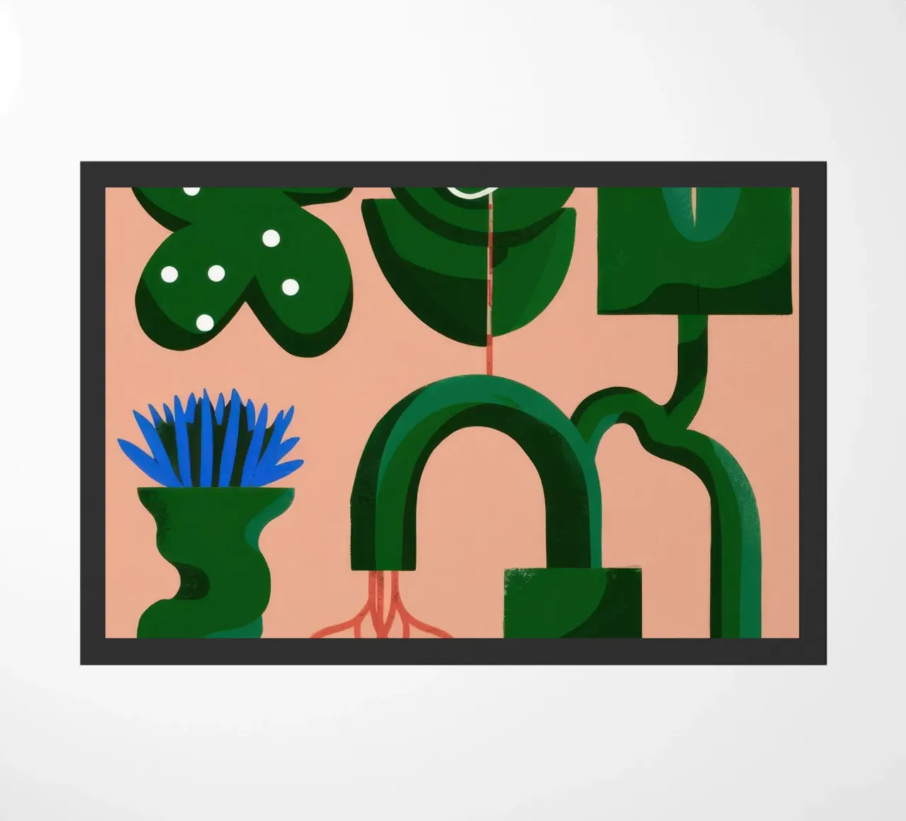 Forme botaniche astratte zerbino da Frosh Pallete