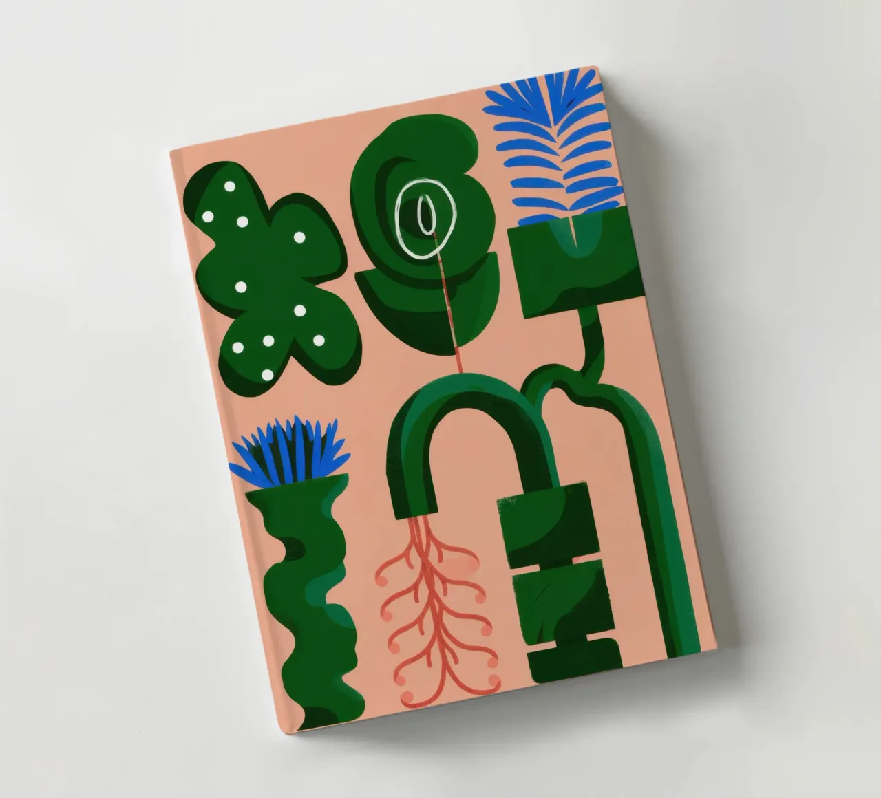 Abstract Botanical Forms notebook by Frosh Pallete