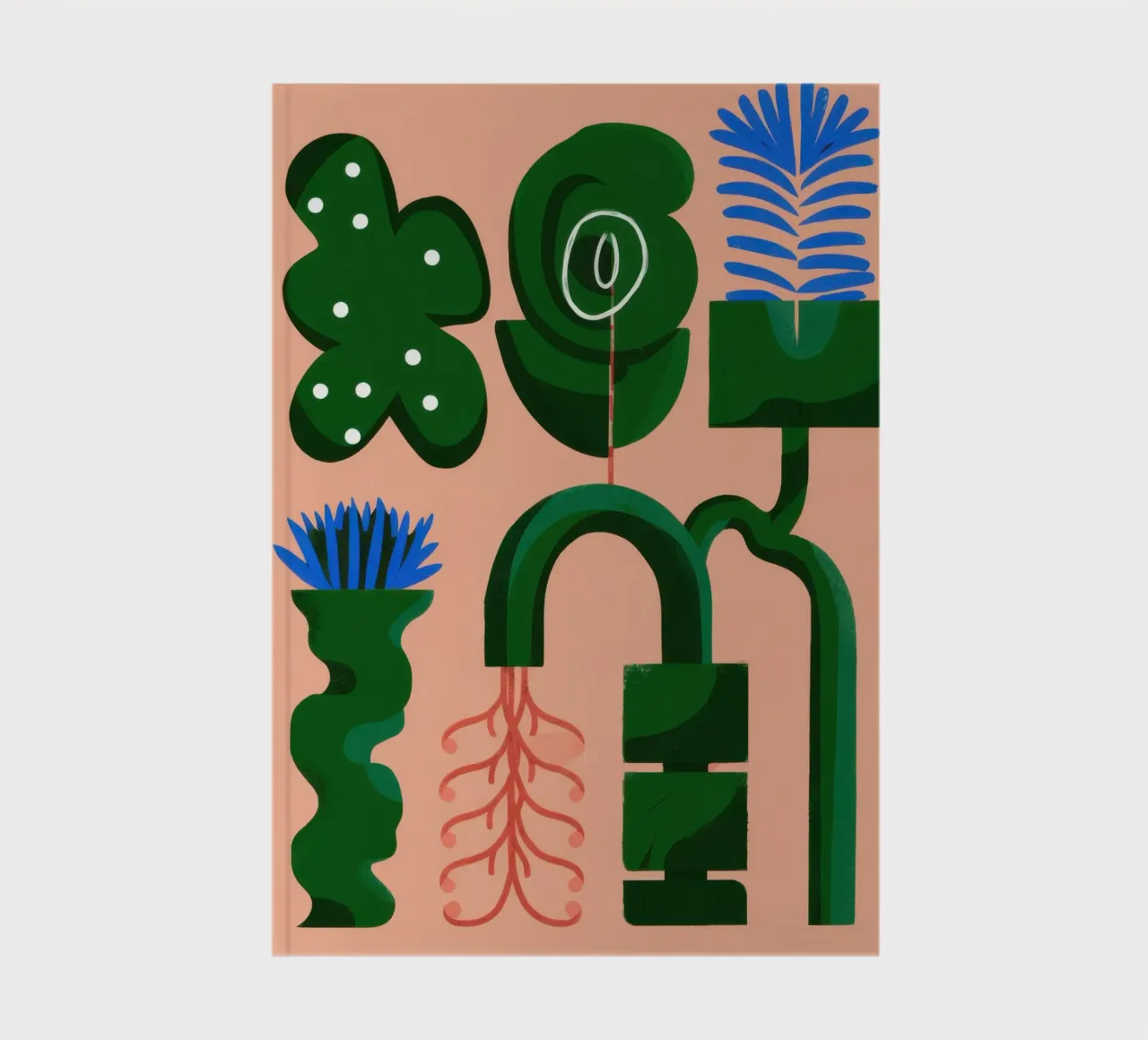 Abstract Botanical Forms notebook by Frosh Pallete