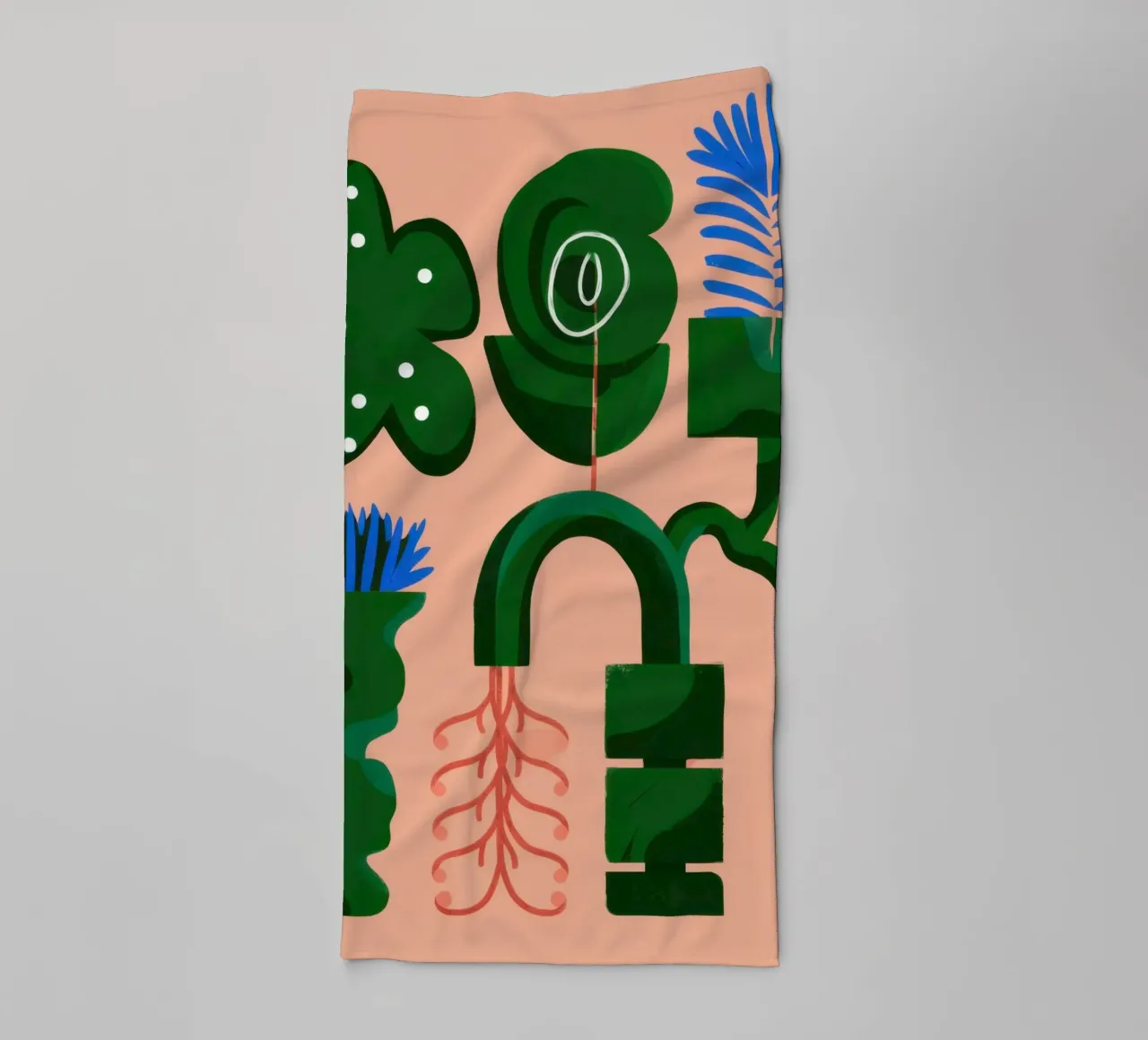 Abstract Botanical Forms towel by Frosh Pallete