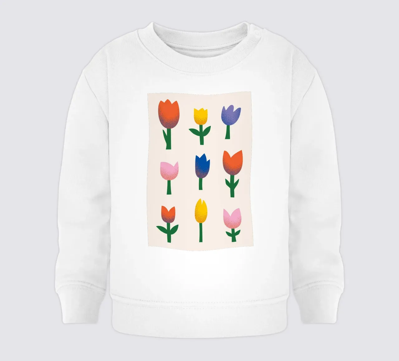 tulipani fiori felpa neonato da Abigail Ellis