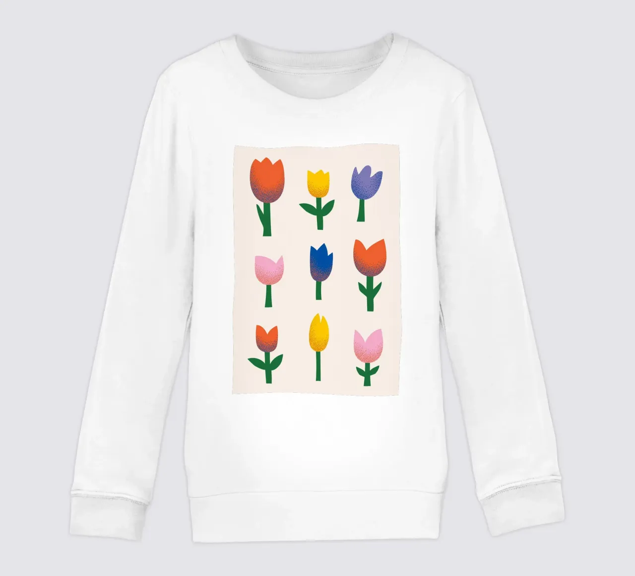 tulipani fiori felpa bambino da Abigail Ellis