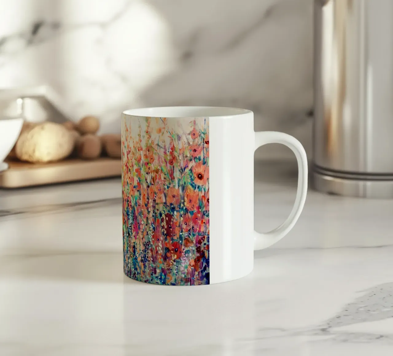 fiori selvatici natura tazza in ceramica da Abigail Ellis