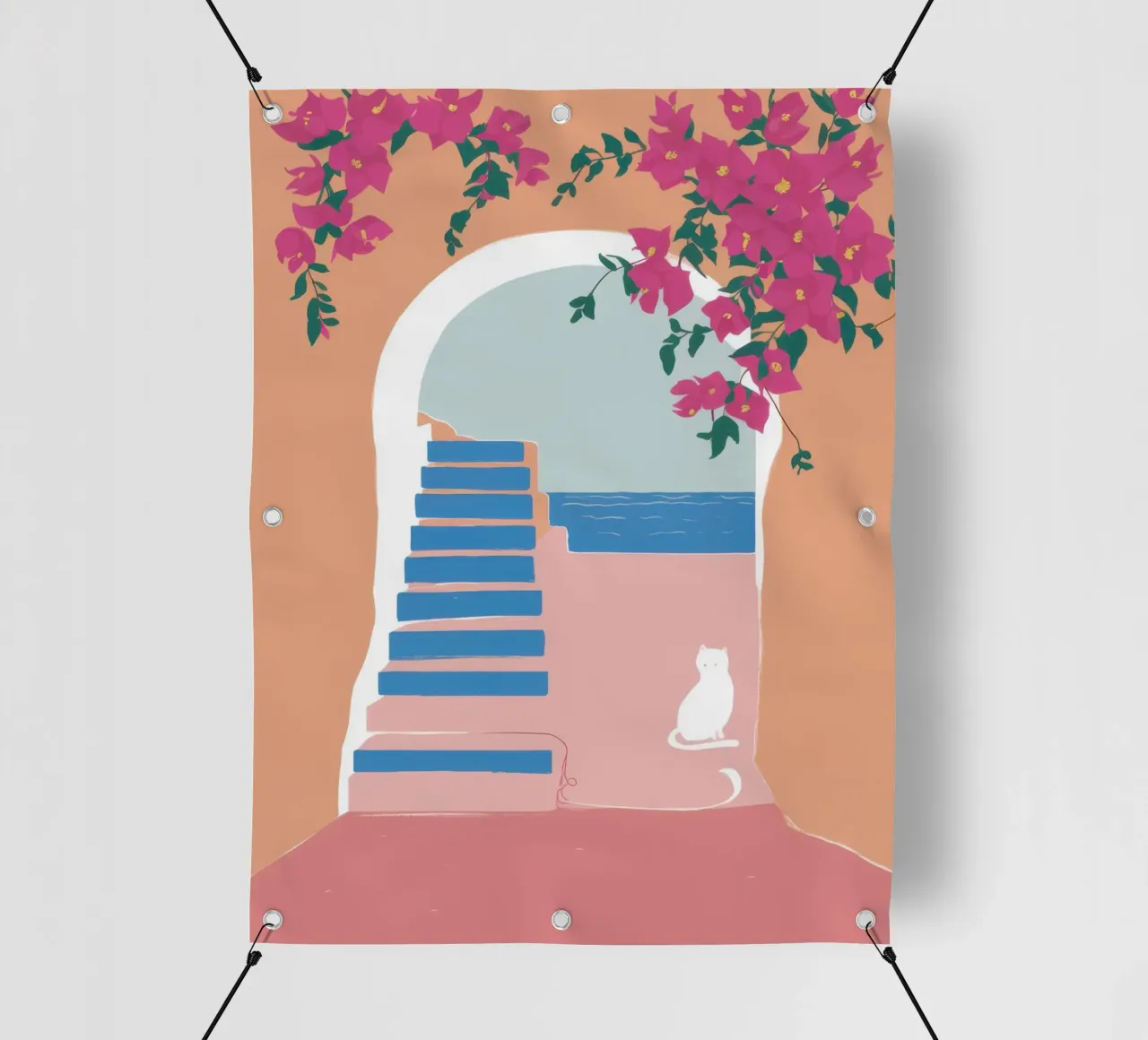 Santorini Cat Nap telo in pvc da Solar Paint