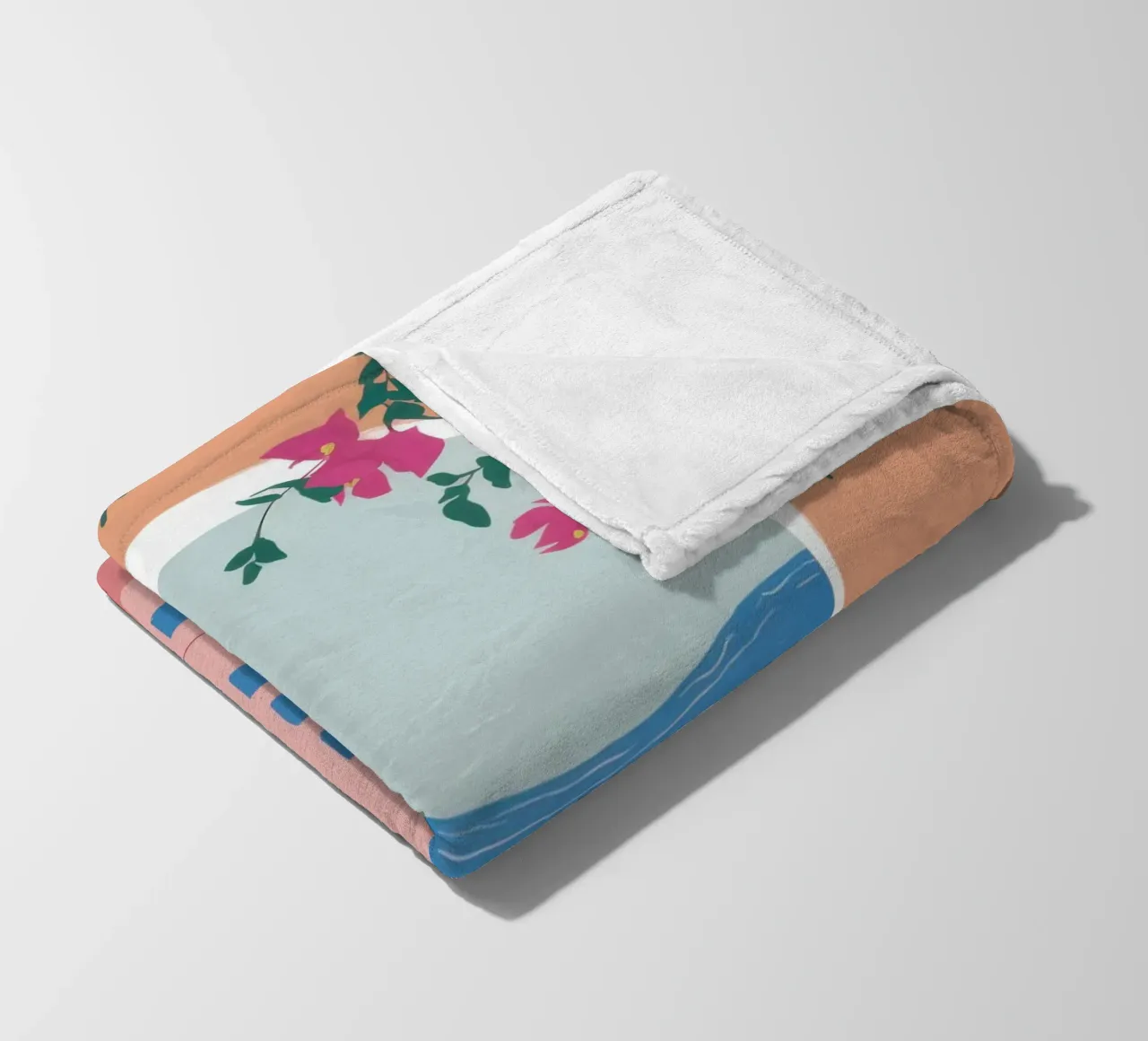 Santorini Cat Nap coperta in pile da Solar Paint