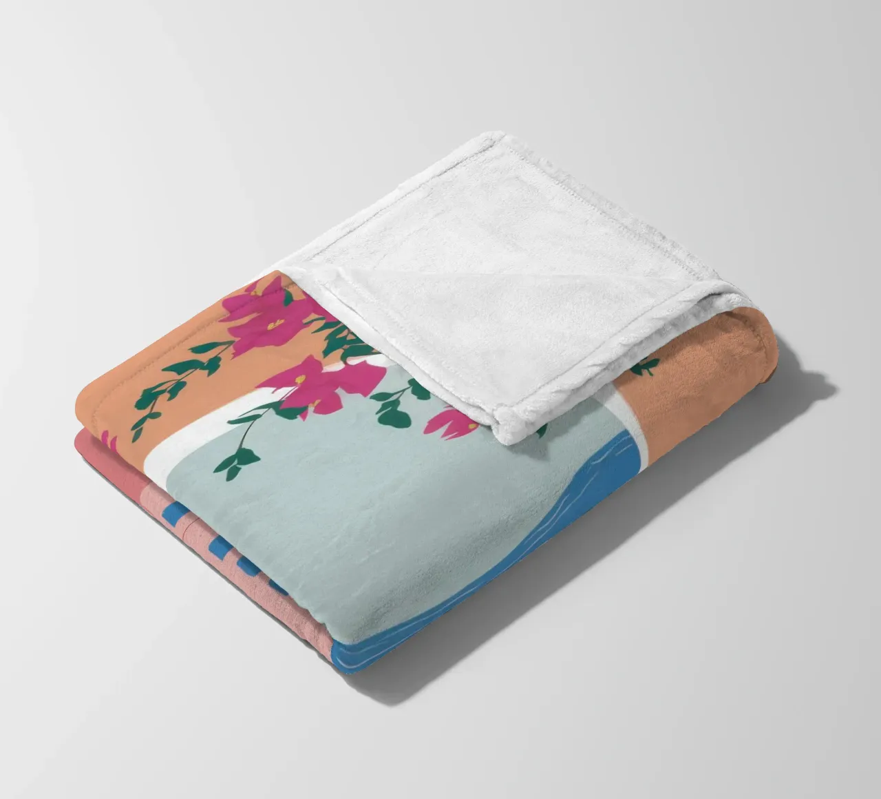 Santorini Cat Nap coperta in pile da Solar Paint