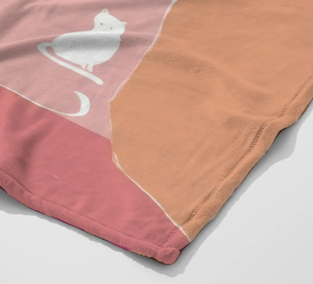 Santorini Cat Nap coperta in pile da Solar Paint