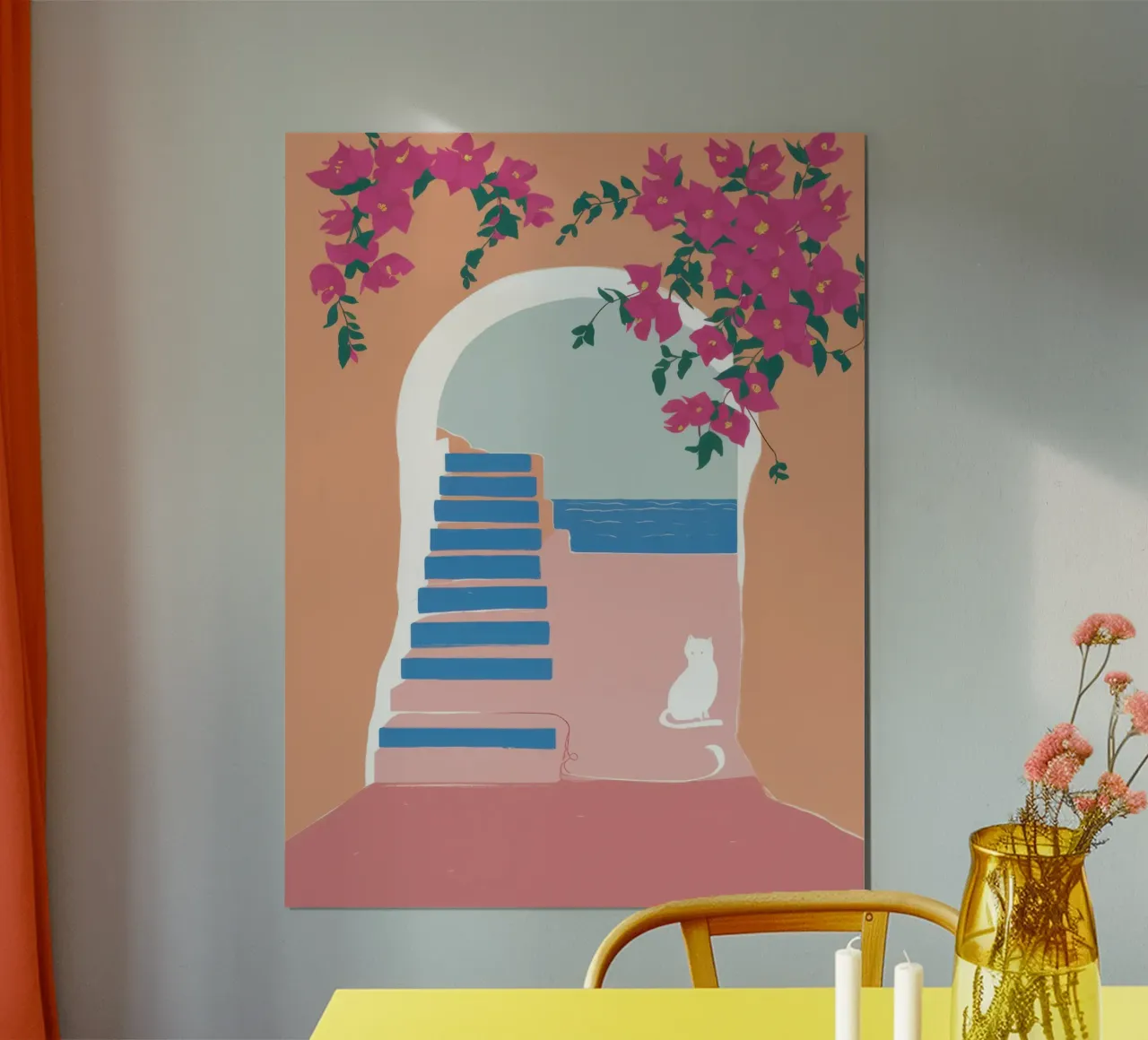 Santorini Cat Nap carta hahnemühle da Solar Paint