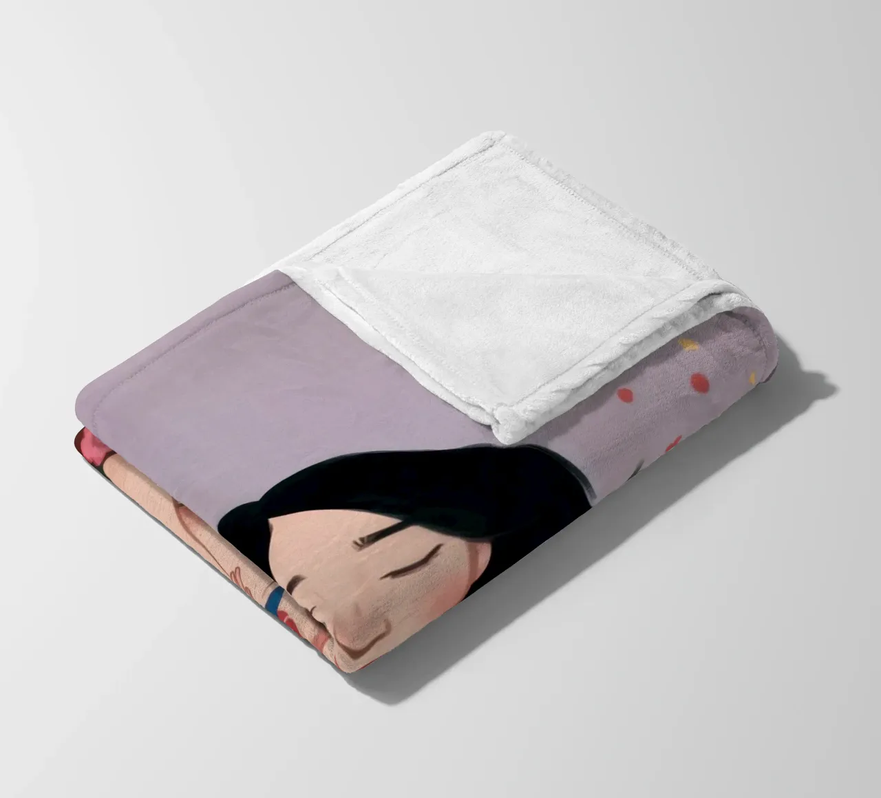 Donna in fiore coperta in pile da Line Fable
