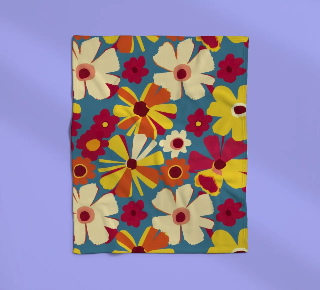Caleidoscopio Flower Power coperta in pile da Solar Paint