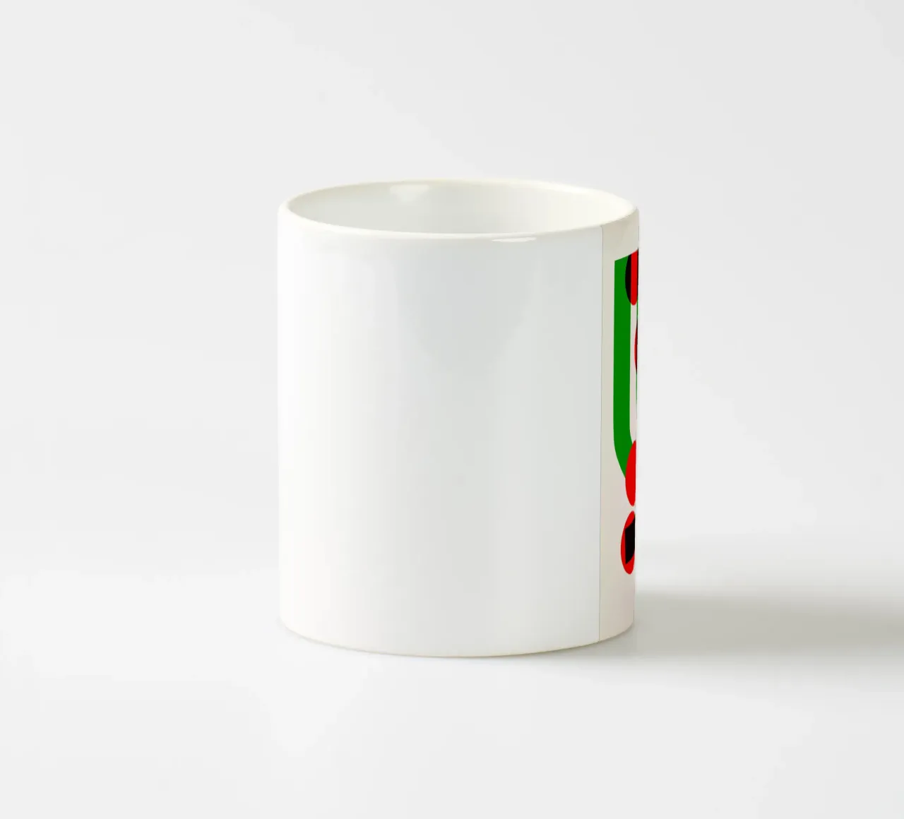 Erba verde astratta tazza in ceramica da Fox & Velvet