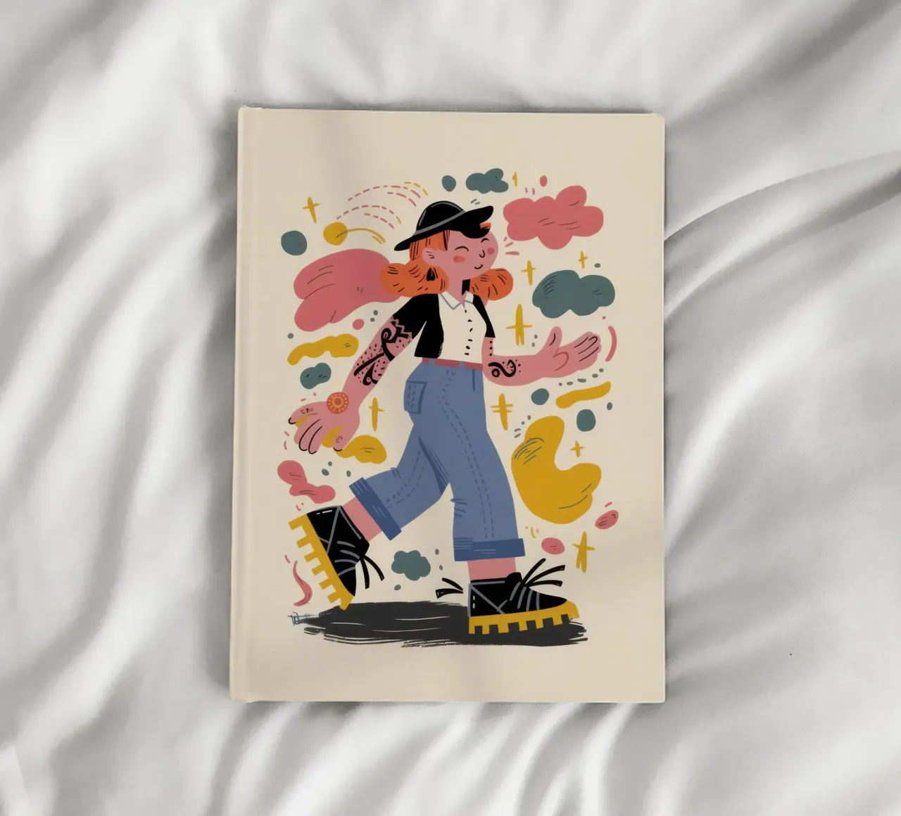 Quirky Cat Walk notebook by Frosh Pallete