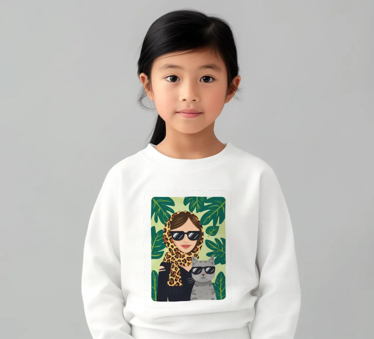 Compagno felino chic felpa bambino da Line Fable