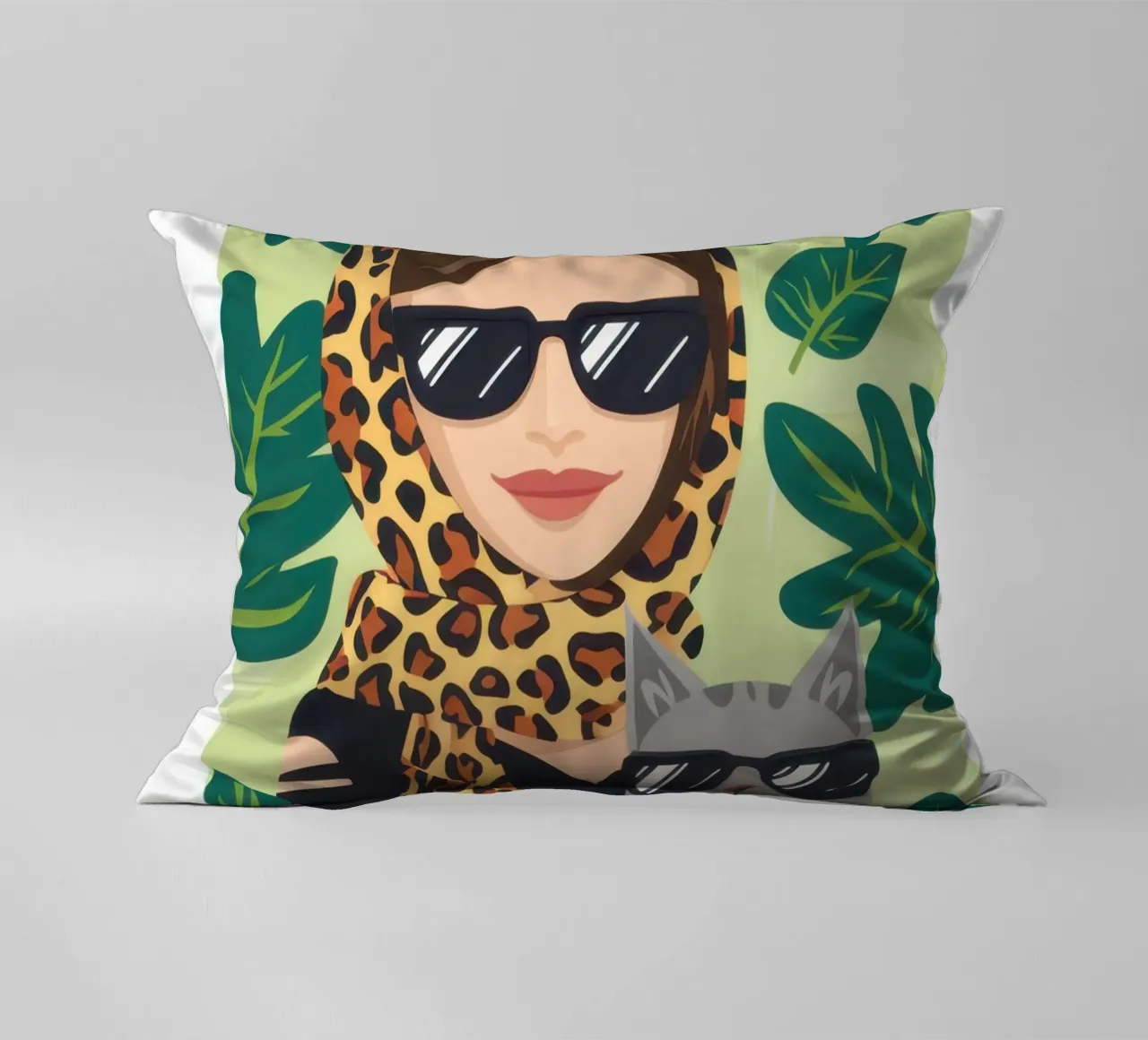 Compagno felino chic cuscino da Line Fable