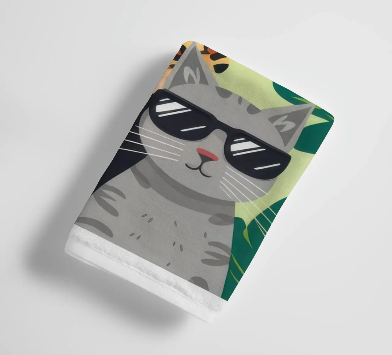 Compagno felino chic asciugamano da bagno da Line Fable