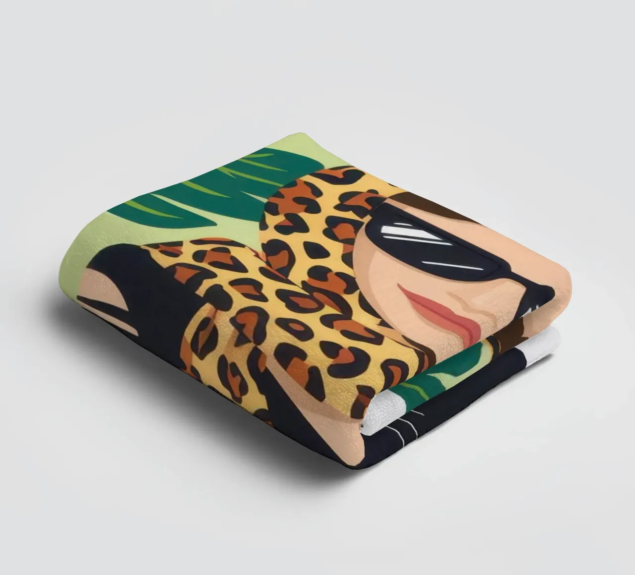 Compagno felino chic asciugamano da bagno da Line Fable