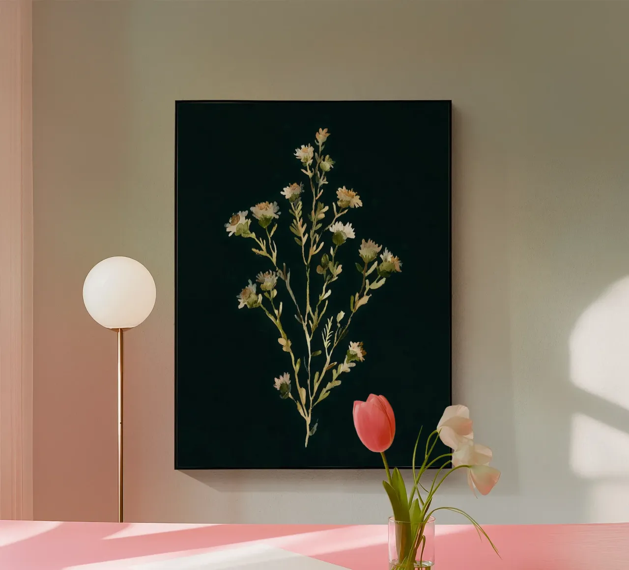 Luce pressata plexiglass da Sophia Calder Studio