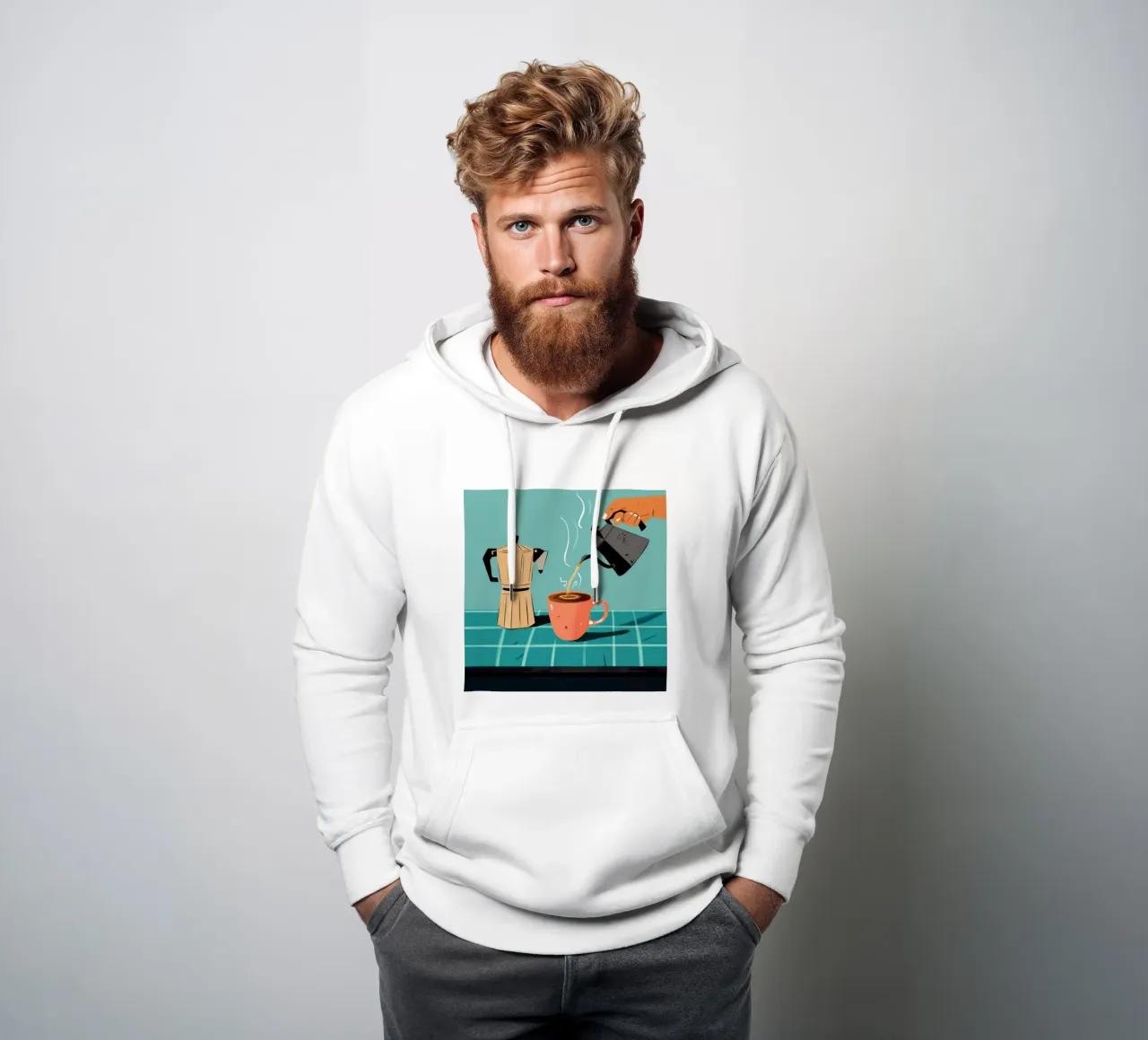Il versamento perfetto felpa con cappuccio da Solar Paint
