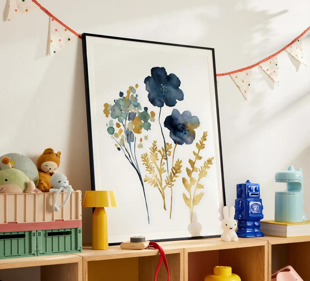 Indaco e ocra poster da Sophia Calder Studio