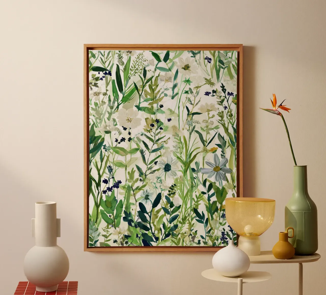 Note sul campo tela con Cornice a cassetta da Sophia Calder Studio