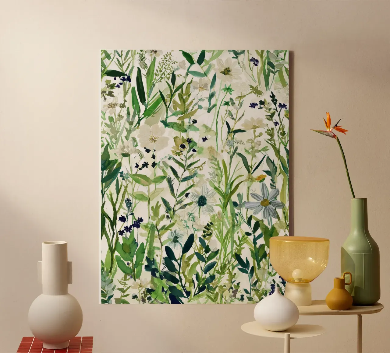 Note sul campo tela con Cornice a cassetta da Sophia Calder Studio