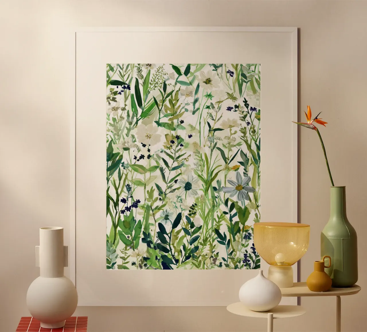 Note sul campo poster con telaio in plastica da Sophia Calder Studio