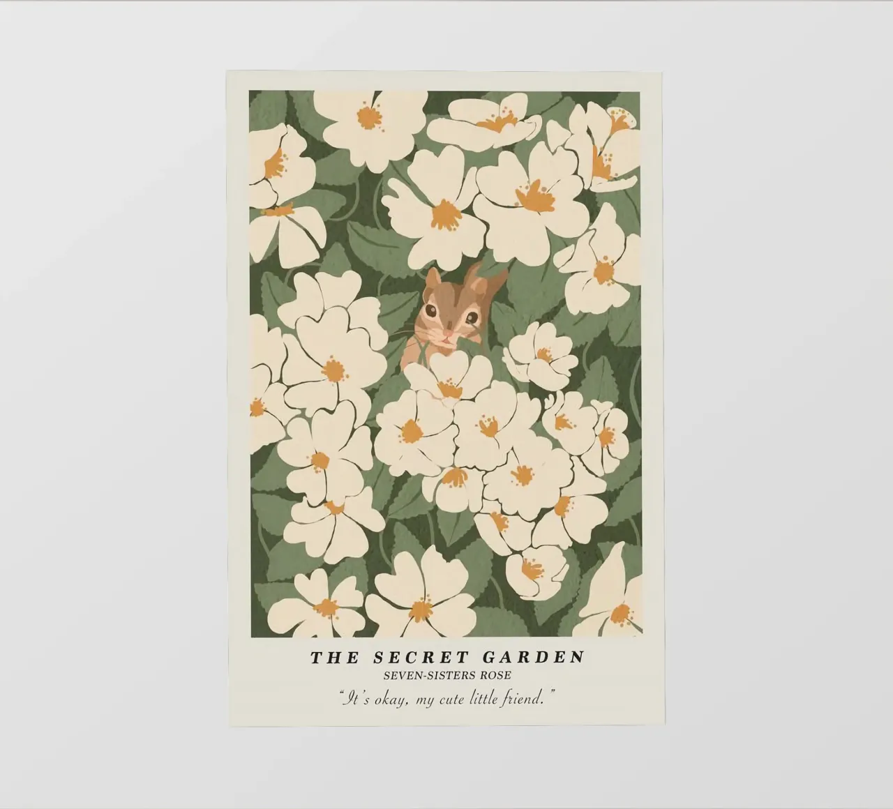 fiori foglie giardino telo in pvc da Abigail Ellis