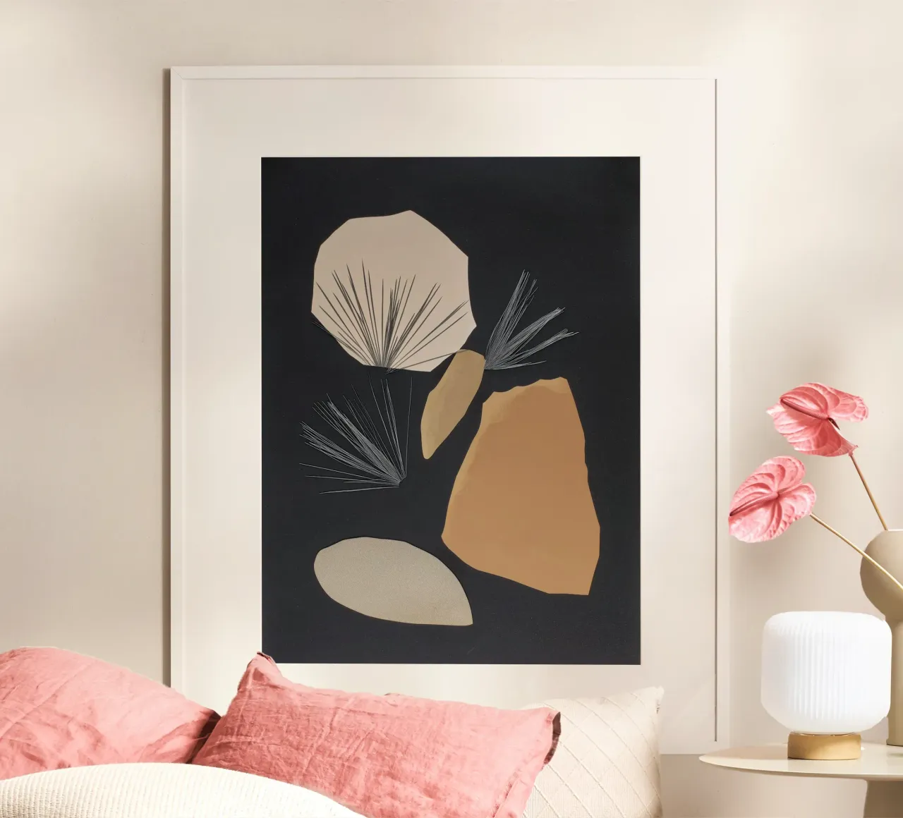 Deserto Scatter 2 poster con telaio in alluminio da Seed & Signal