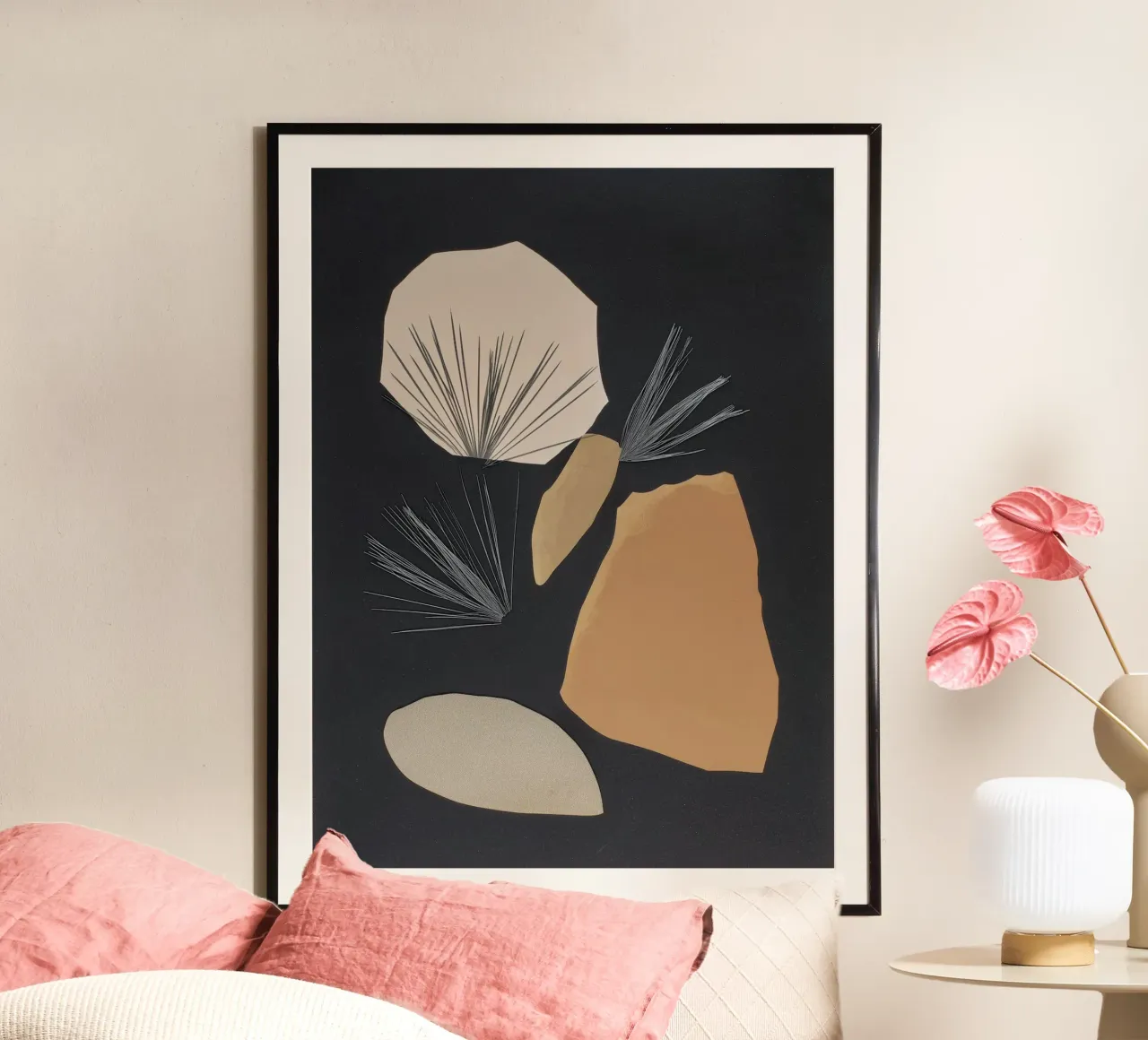 Deserto Scatter 2 poster con telaio in alluminio da Seed & Signal