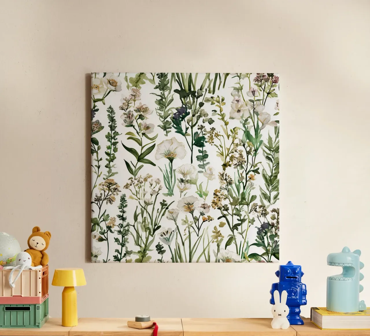 Weide studie canvas met Baklijst van Sophia Calder Studio