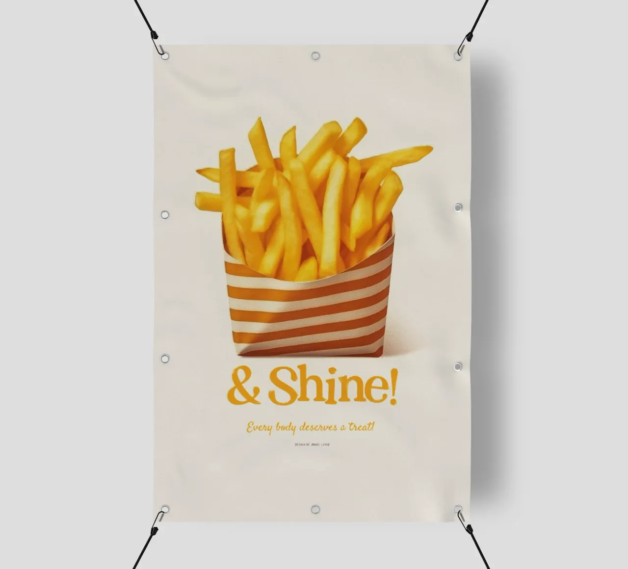 Patatine fritte e lucentezza telo in pvc da Jonas Loose