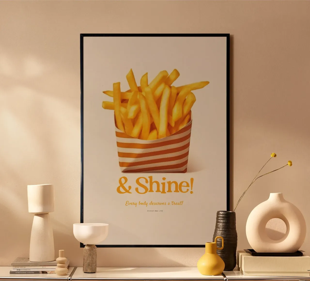 Patatine fritte e lucentezza poster da Jonas Loose