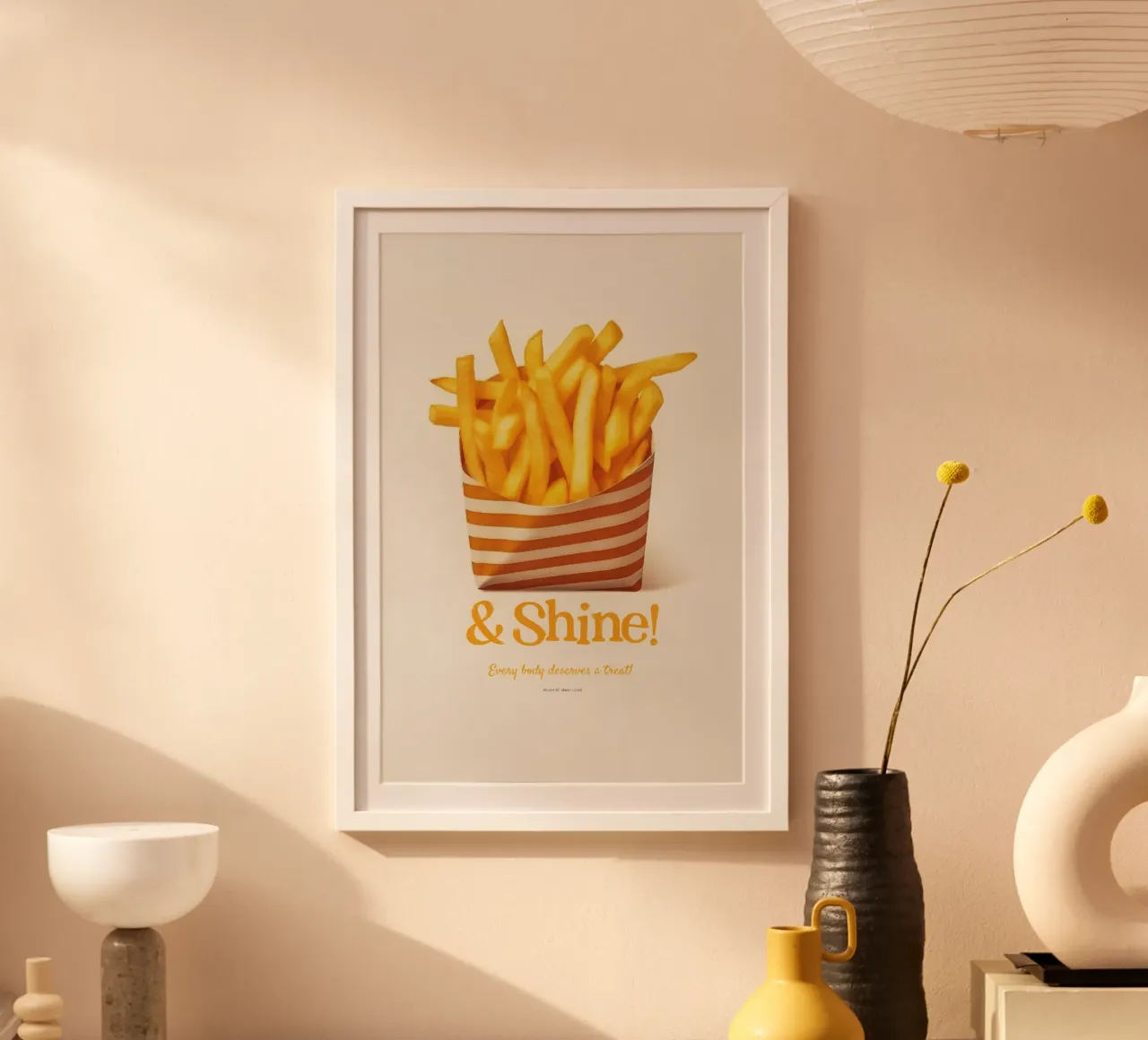 Patatine fritte e lucentezza poster da Jonas Loose