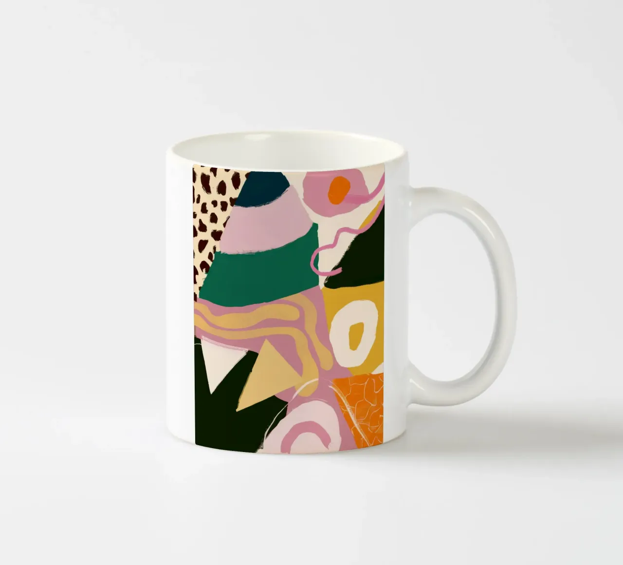 Collage di forme selvagge tazza in ceramica da Line Fable